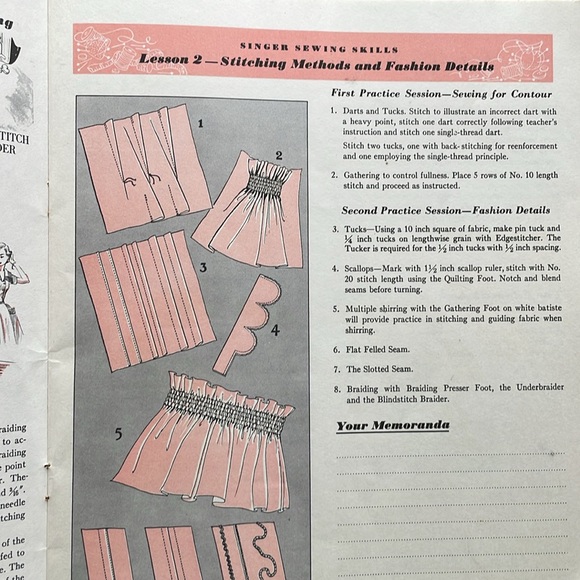 Vintage Singer Sewing Skills Reference Book (booklet copyright 1955) - Picture 8 of 14